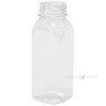 Square PET bottle without cork 250ml / 0,25L diameter 38mm