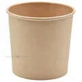Brown carton food cup 750ml diam 118mm height 108mm, 25pcs/pack