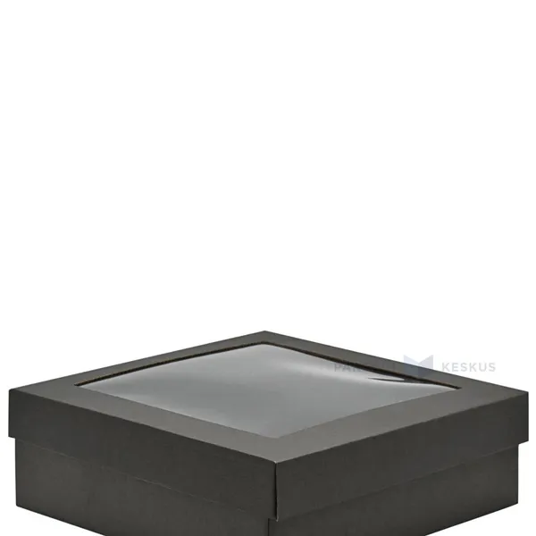 Black lid 310x310x35mm for corrugated carton box 310x310x120mm