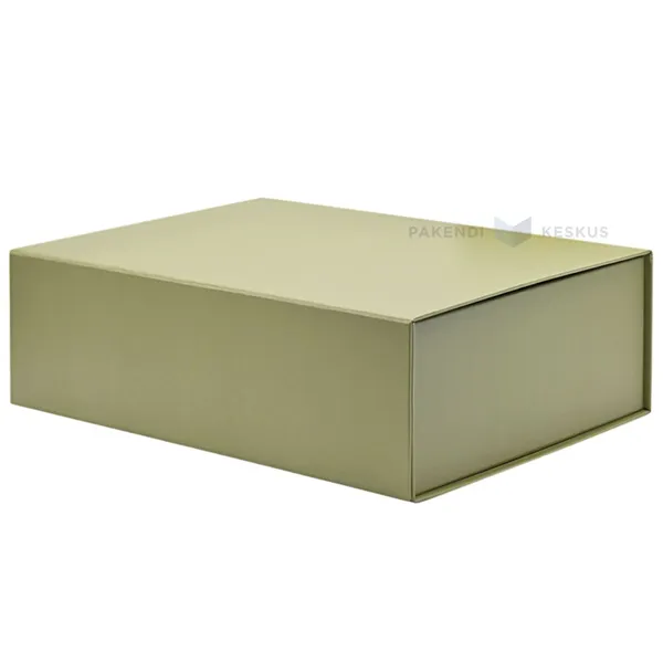 Khaki green gift box 220x180x80mm