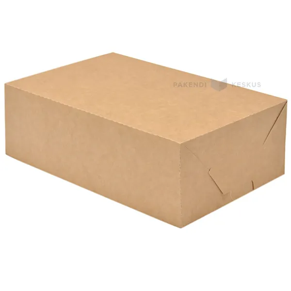 Cake box brown/white 16x24+8cm nr. 4, 200pcs/pack