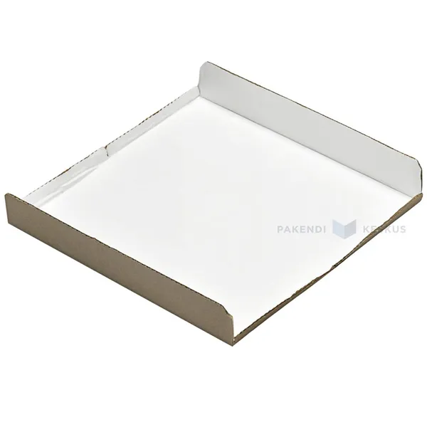 Lainepapist valge-pruun PÕHI tordikarbile 32x32cm 2kg, pakis 25tk