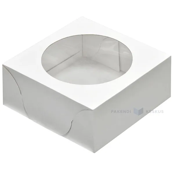 Lid with window for torte box 5kg 40x35+15cm, 10pcs/pack