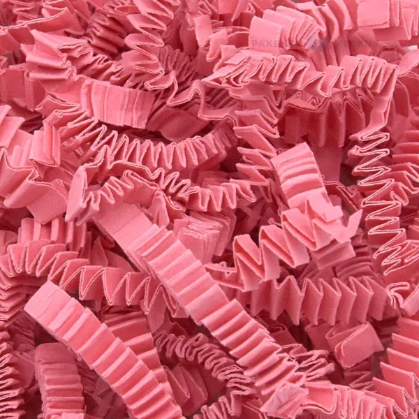 Darker old pink shredded filling paper, 18L/box