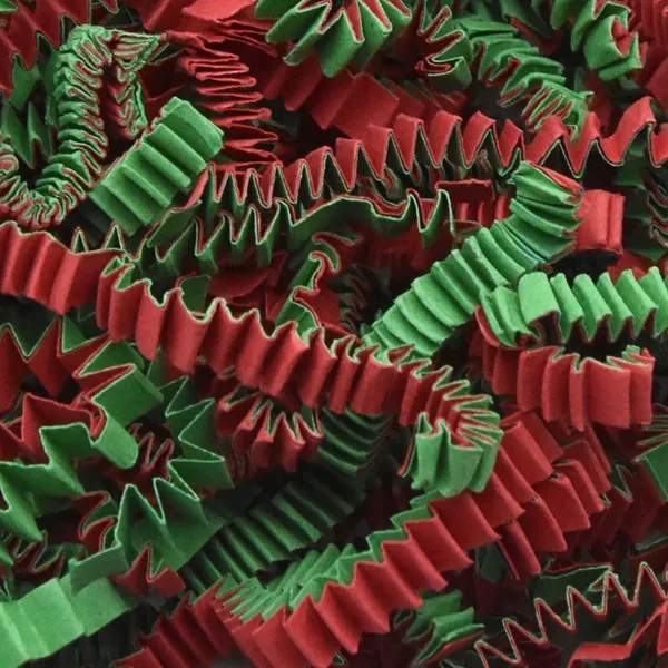 Red-green shredded filling paper, 18L/box