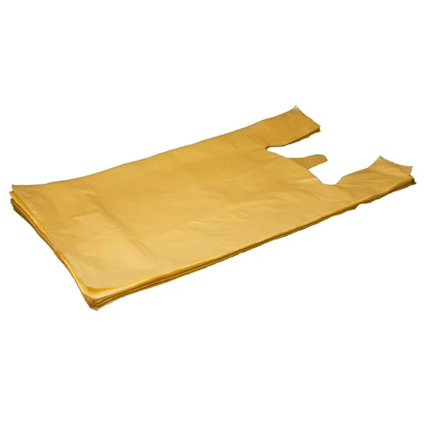 Särksangaga kollane kilekott 34+20x63, pakis 100tk