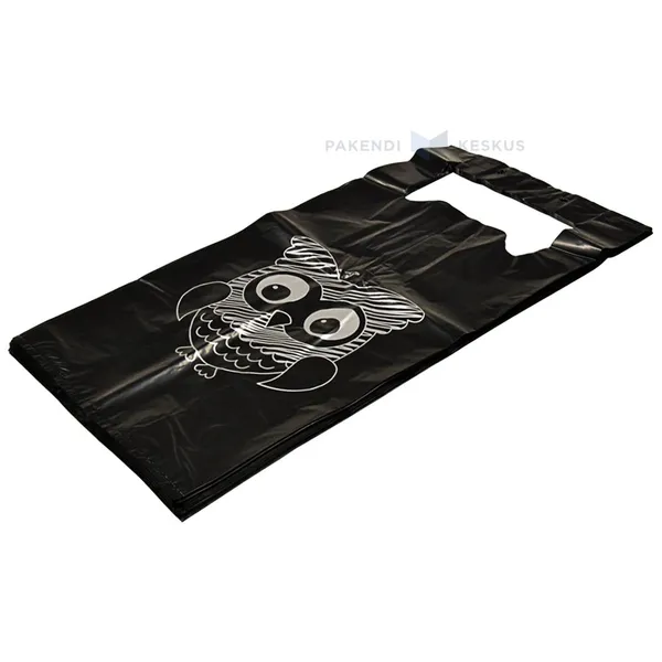 Särksangaga must kilekott ''Kakud'' 30+18x60cm, pakis 50tk