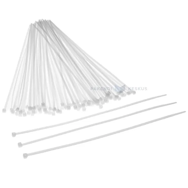 White cable tie 7,6x500mm, 100pcs/pack