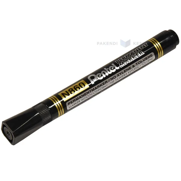 Lõigatud otsaga must marker Pentel N860 1,8/4,5mm