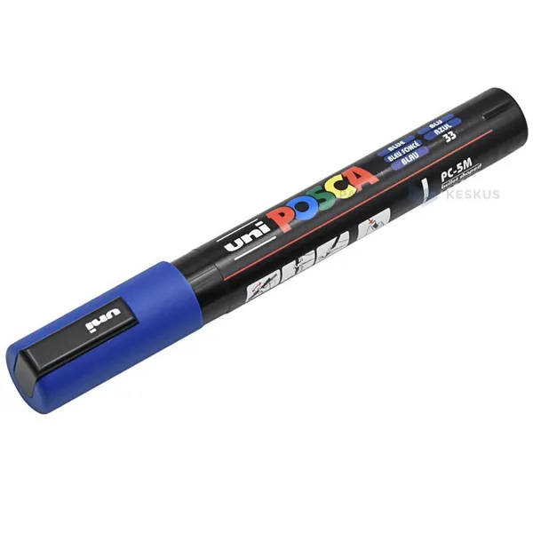 Veebaasil sinine marker Uni-POSCA PC-5M 1,8-2,5mm