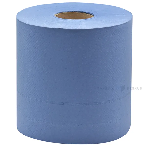2-layered blue paper towel 19cm wide, 160m/roll