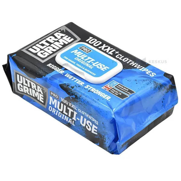 Niisked puhastuslapid Ultragrime PRO Multiuse 38x25cm, pakis 100tk