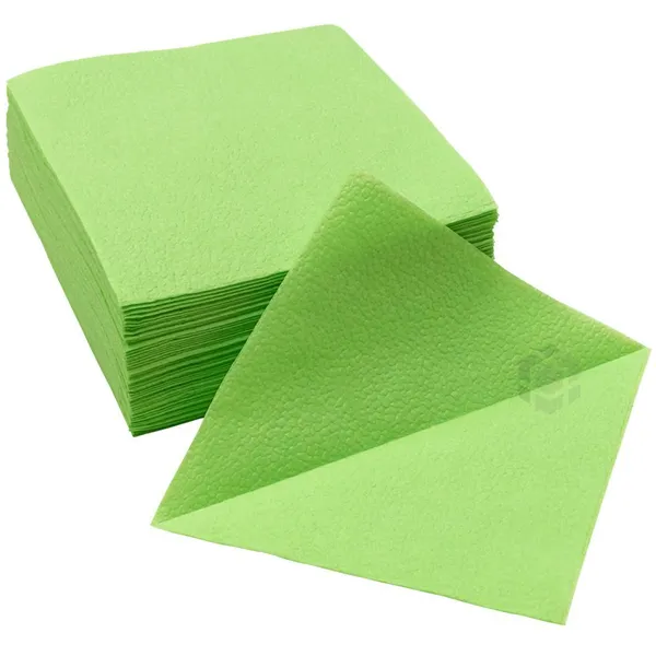 Light green 1-layered napkin 24x24cm, 400pcs/pack