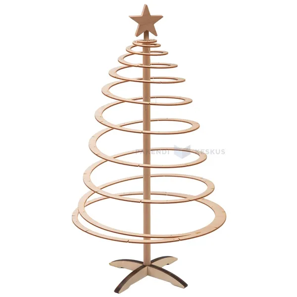 Wooden Christmas tree with star Spira Mini 42cm