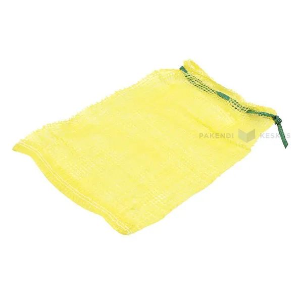 Kollane võrkkott 23x35cm 5L, pakis 50tk