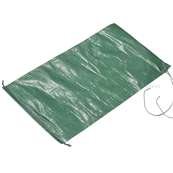 Roheline PP-kangast liivakott 37x72cm, pakis 100tk
