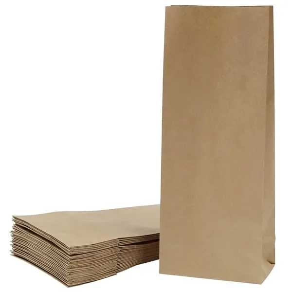 Brown paper bag with wide bottom 16+8,5x40cm, 25pcs/pack