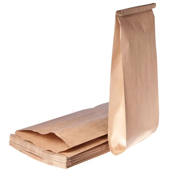 Pruun paberkott 12+7x27cm 40g/m2, pakis 100tk