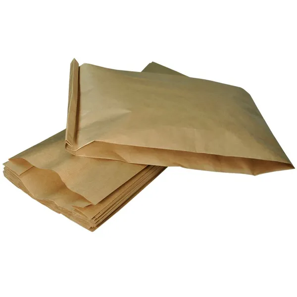 Pruun paberkott 23+10x59cm 65g/m2, pakis 25tk