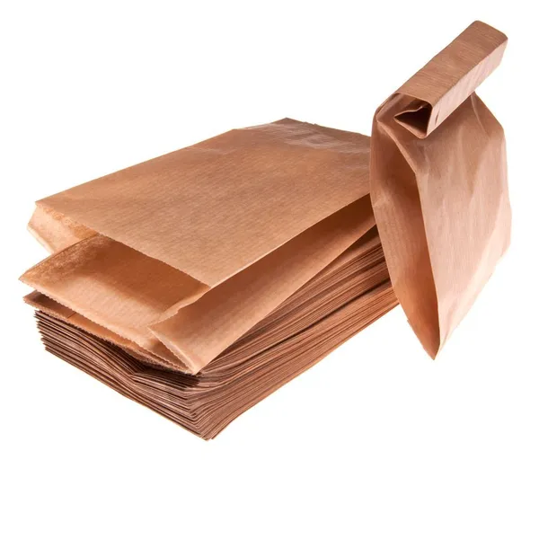 Pruun paberkott 9+5x19cm 35g/m2, pakis 100tk