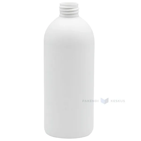 White HD bottle without corc 500ml / 0,5L diameter 28mm