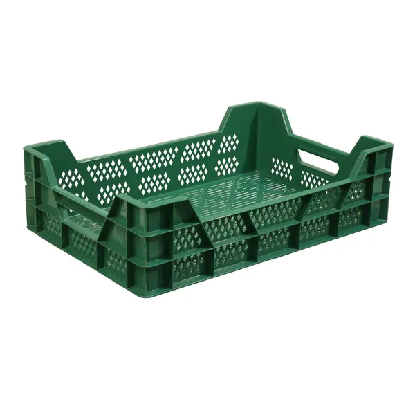 Musta muovinen laatikko C-1116 kasveille enintään 23L / 15kg