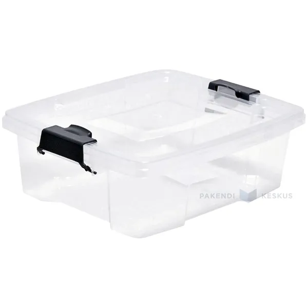 Läbipaistev hoiustuskast lukustatava kaanega 350x285x115mm 7L