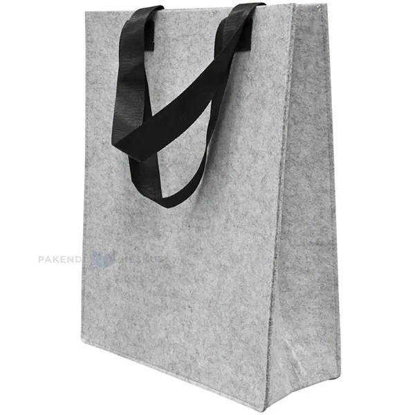 Sangadega helehall vildist kandekott 35+15x45cm
