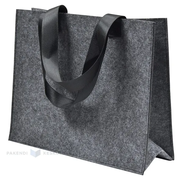 Huopakassi harmailla kahvoilla 35+10x40cm