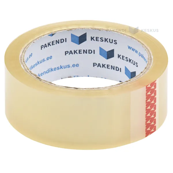 Läbipaistev pakketeip 36mm lai akrüül, rullis 66m