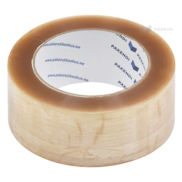 Transparent packaging tape 48mm wide solvent, 132m/roll