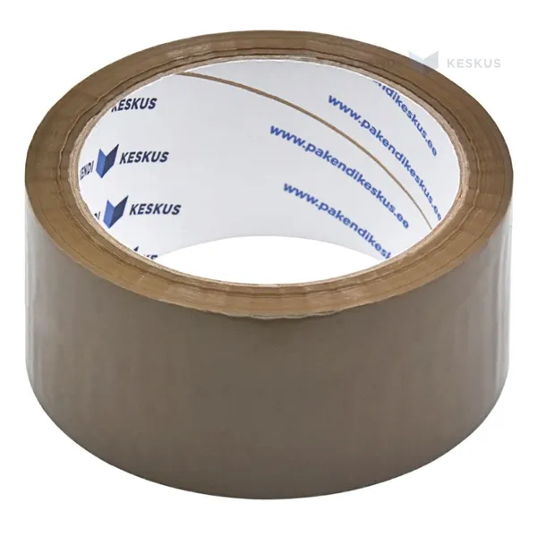 Brown packaging tape 48mm wide solvent, 66m/roll