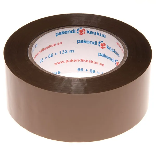 Pruun pakketeip 48mm lai vaikne akrüül, rullis 132m