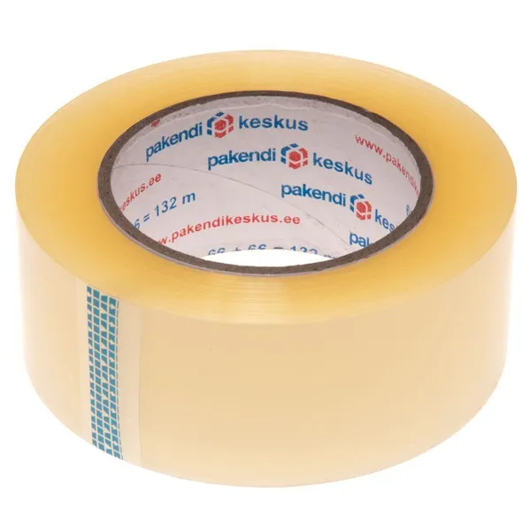 Läbipaistev pakketeip 48mm lai vaikne akrüül, rullis 132m