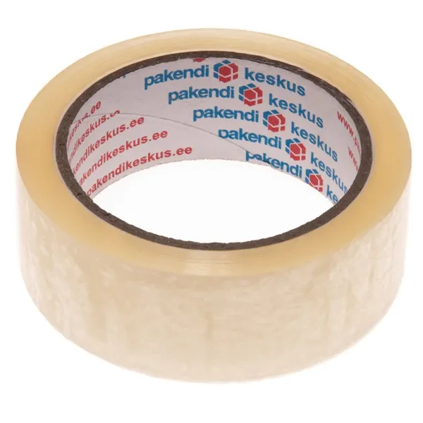 Läbipaistev pakketeip 36mm lai akrüül, rullis 66m