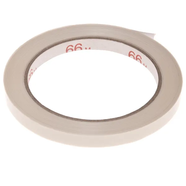 Valge pakketeip koti sulgemise seadmele 9mm, rullis 66m