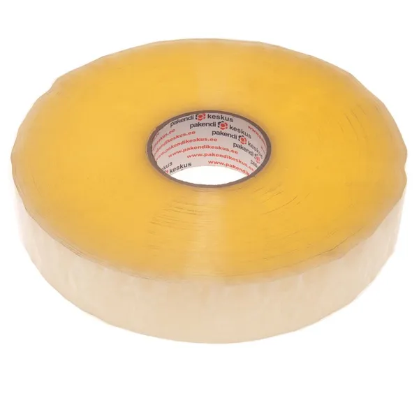 Läbipaistev pakketeip pakkemasinale 48mm lai 42mic akrüül, rullis 990m