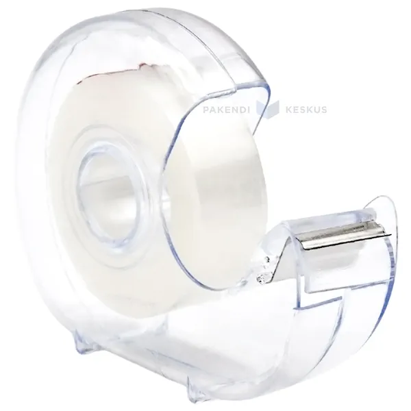 Transparent office tape with dispencer 18mm wide, 33m/roll