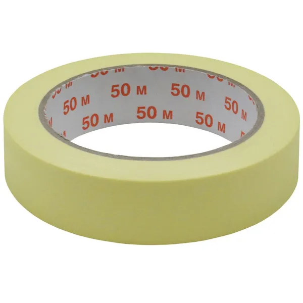 Tugeva liimiga maalriteip 25mm lai +60C, rullis 50m