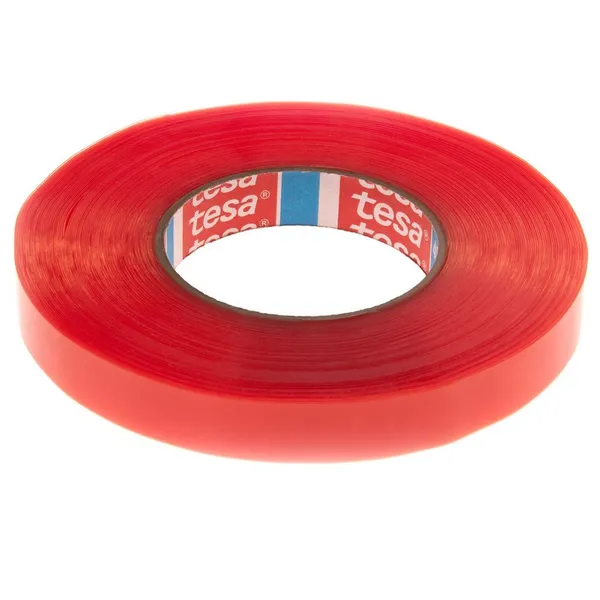Kahepoolne teip Tesa läbipaistev PET-kile 19mm lai, rullis 50m