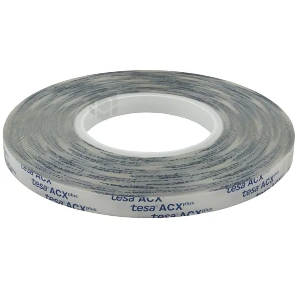 Kahepoolne teip Tesa ACXplus läbipaistev akrüül 12mm lai, rullis 25m