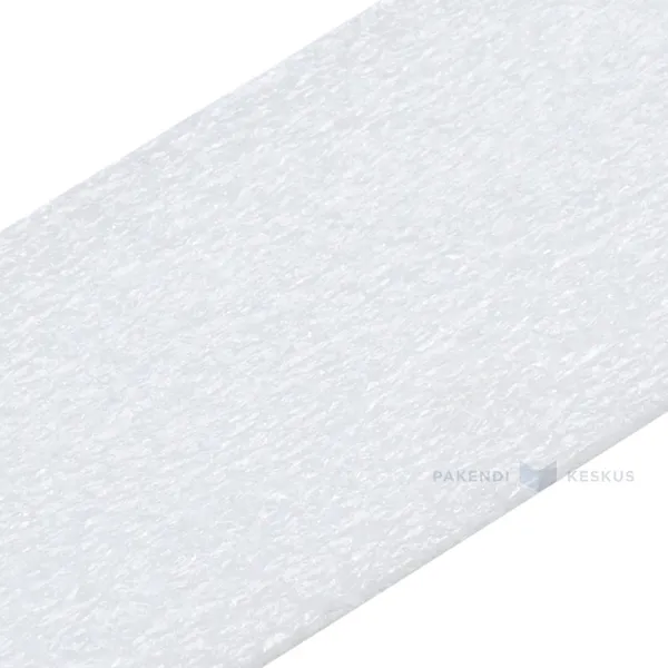 White PE-foam material tape 50mm wide 3mm thickness, 12,5m/roll