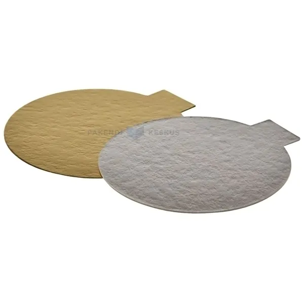 Golden-silver torte stand diam. 9cm, 50pcs/pack