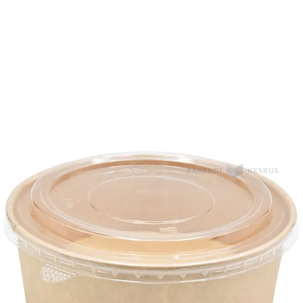 Vāks kartona salātu kastei 1100ml diametrs 185mm, 50gb./iepakojumā