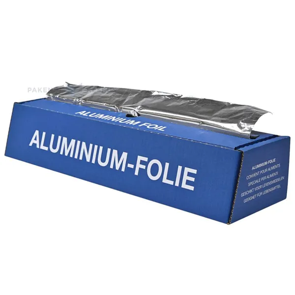 Alumiiniumfoolium karbis laius 45cm paksus 14mic, rullis 100m