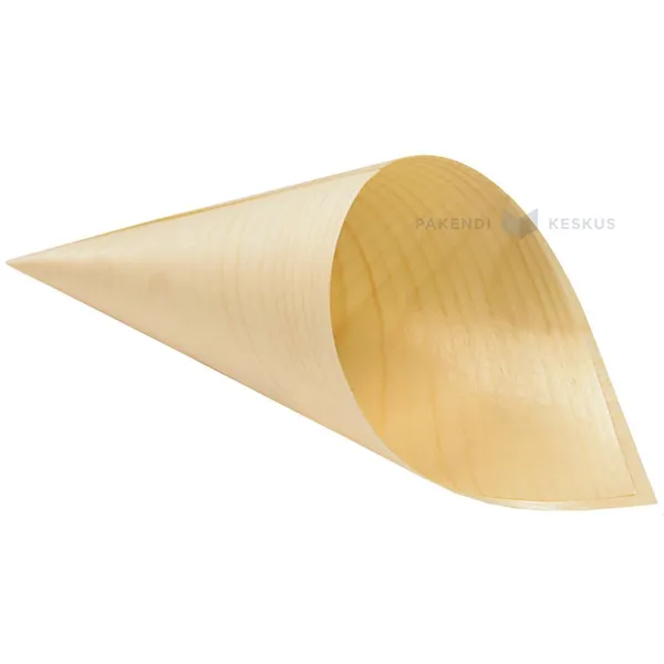 Puidust koonus 140ml 120x170mm, pakis 25tk