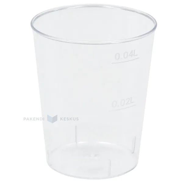 Прозрачная стопка 40мл/4cл, в упаковке 20шт