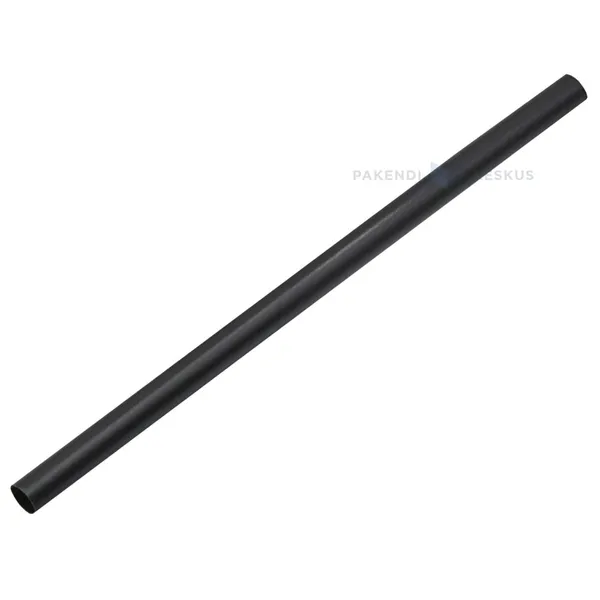 Korduvkasutatav musta värvi joogikõrs 0,7x15cm PP 50x masinpestav, pakis 500tk