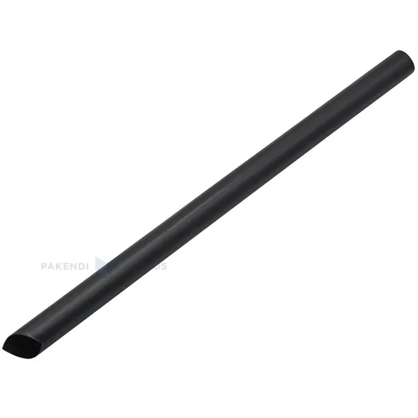 Korduvkasutatav musta värvi joogikõrs 1,2x20cm PP 50x masinpestav, pakis 200tk