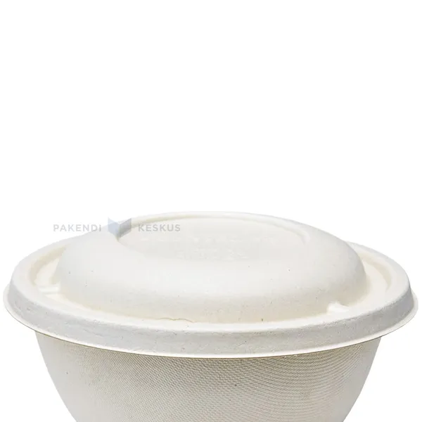 Kaas 750ml supikausile diameetriga 17cm 100% biolagunev/komposteeritav, pakis 75tk
